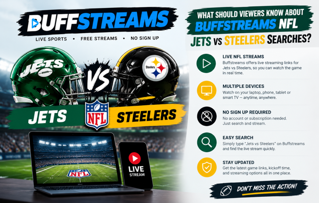 buffstreams jets vs steelers